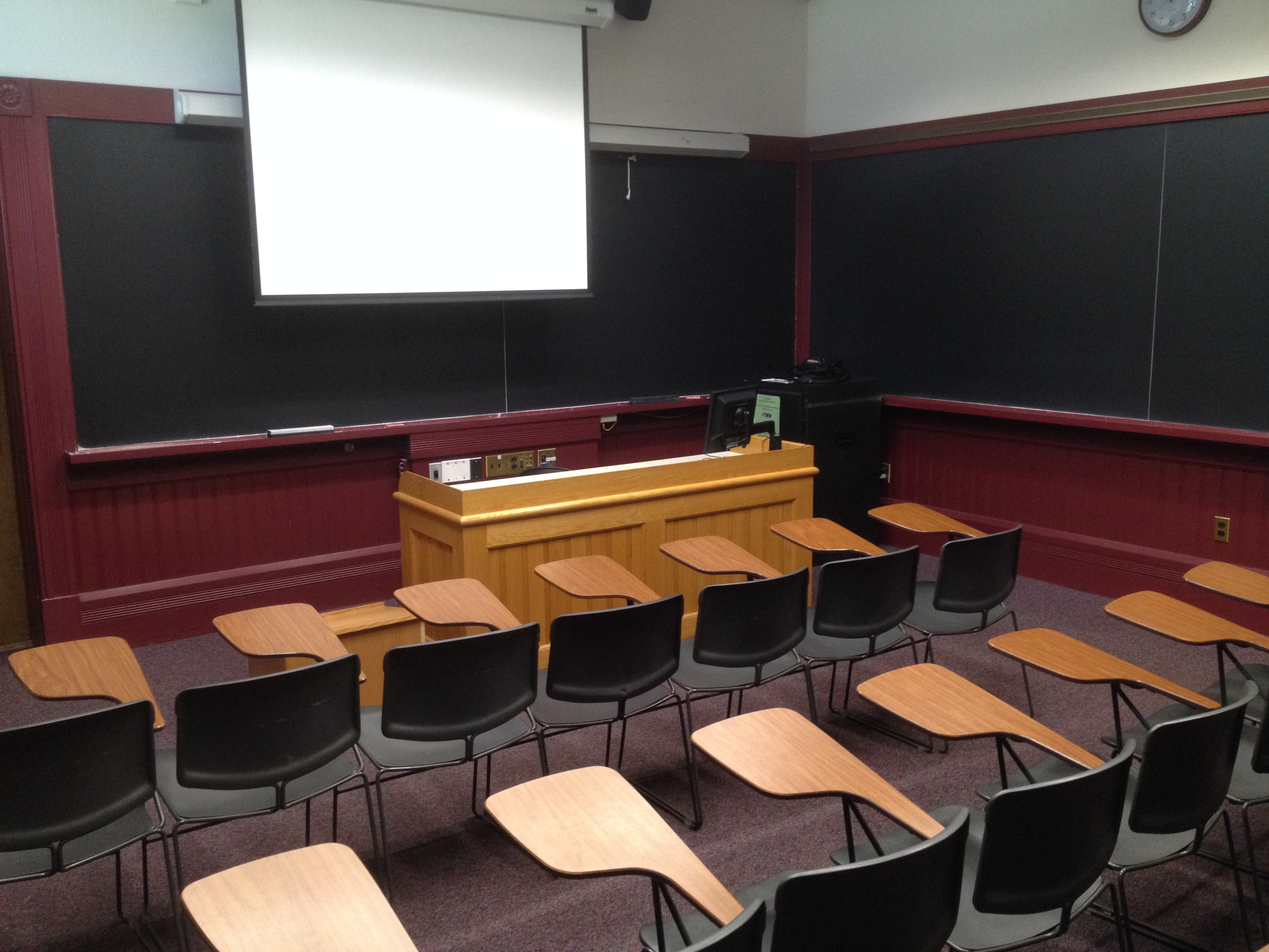 Classroom with movable chairs