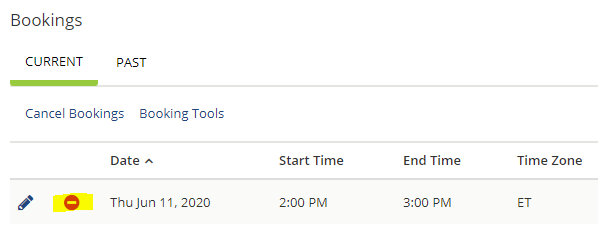 Cancel Booking screenshot